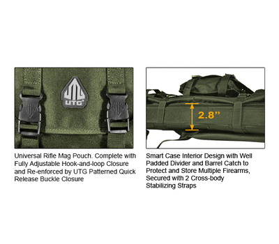 Фото 7025: Тактическая сумка Leapers UTG Combat Operation 34 RC Series Gun Case, OD Green PVC-RC34G