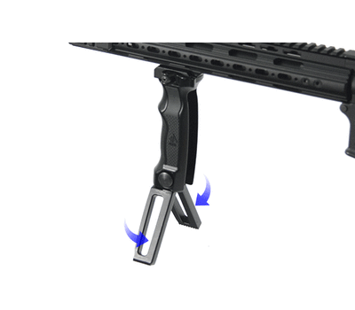 Фото 3254: Рукоятка Leapers UTG Combat D Grip with Quick Release Deployable Bipod MNT-DG01Q