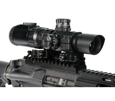 Фото 2505: Прицел LEAPERS Accushot Tactical 1-4.5X28 30mm, подсветкой, сетка Mil-dot, кольца (QDSCP3-145IEMDQ)