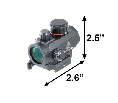 Фото 26: Коллиматорный прицел Leapers UTG 2.6&quot; ITA Red/Green CQB Micro Dot with Integral QD Mount SCP-DS3026W